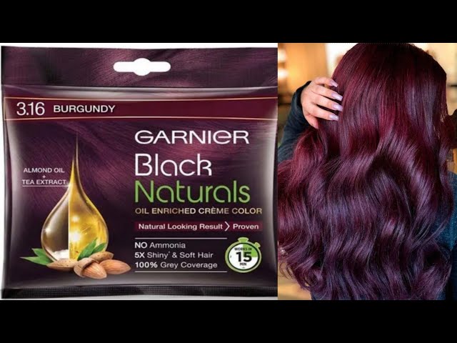 Picture of Garnier Black Naturals Oil Enriched Creme Hair Colour Burgundy 20ml + 20ml