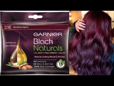 Picture of Garnier Black Naturals Oil Enriched Creme Hair Colour Burgundy 20ml + 20ml