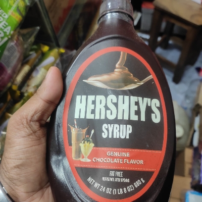 Picture of HERSHEYS chocolate genuine syrup 680 gm.manufacturing in Bangladeshi chocolate syrup.