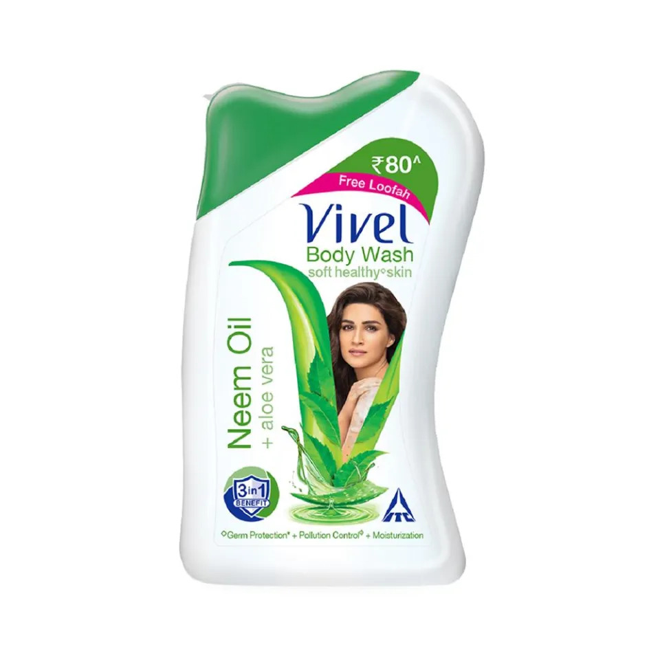 Picture of Indian product Body wash vivel Neem Oil + aloe vera Shower gel Used for male/female - 200 ml
