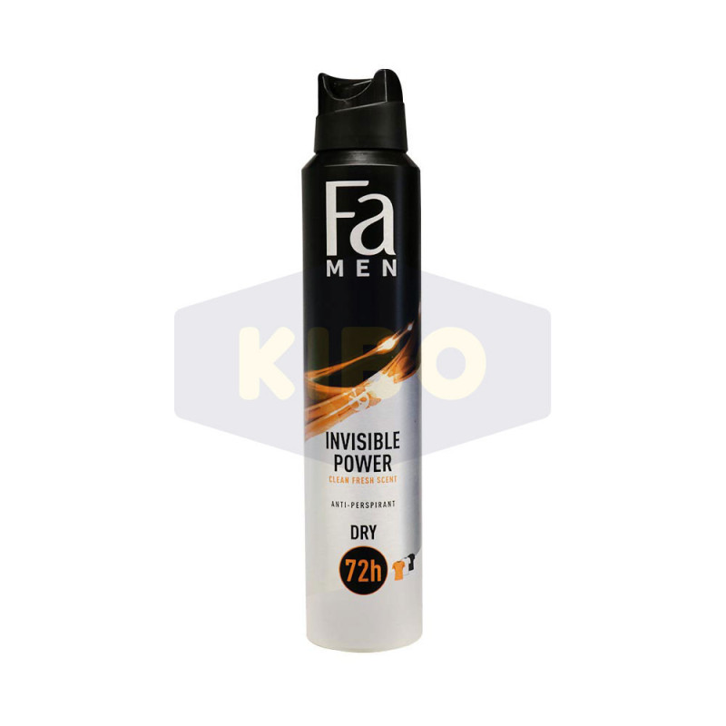Picture of Fa Men Invisible Power Antiperspirant Spray 200ml