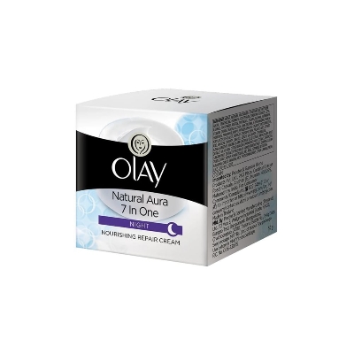 Picture of International Thailand product skin care natural Olay aura night cream SPF 15 used for male female - 50 gm