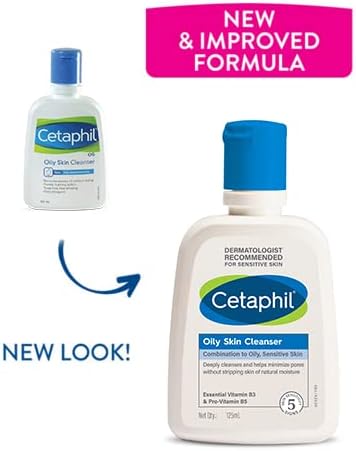 Picture of Cetaphil Oily Skin Cleanser Daily Face Wash for Oily Acne prone Skin 125ml