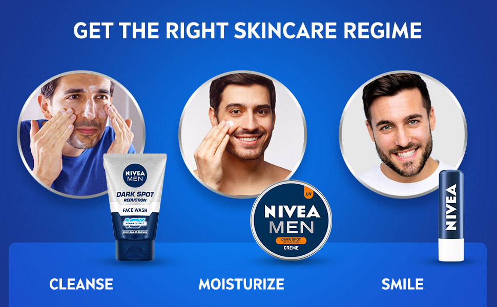 Picture of Nivea Men  Dark Spot Reduction Cream, 75ml & Men Face Wash, Dark Spot Reduction, 100g (75ml+100gm)