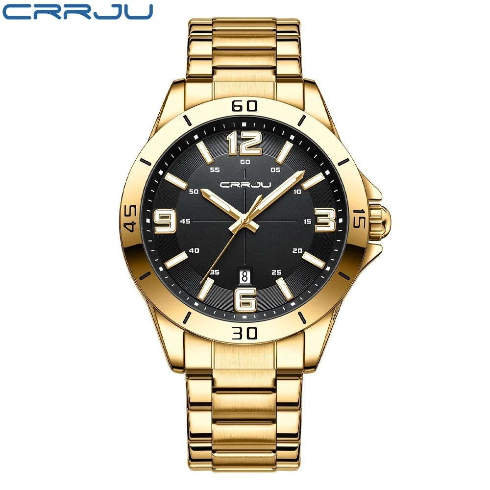 Picture of CRRJU 5003 Gold New Classic Simple Quartz Wristwatches Fashion King