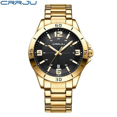 Picture of CRRJU 5003 Gold New Classic Simple Quartz Wristwatches Fashion King