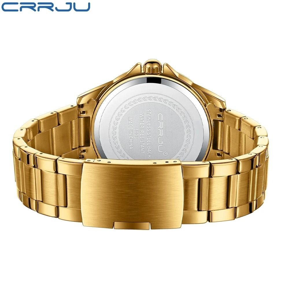 Picture of CRRJU 5003 Gold New Classic Simple Quartz Wristwatches Fashion King