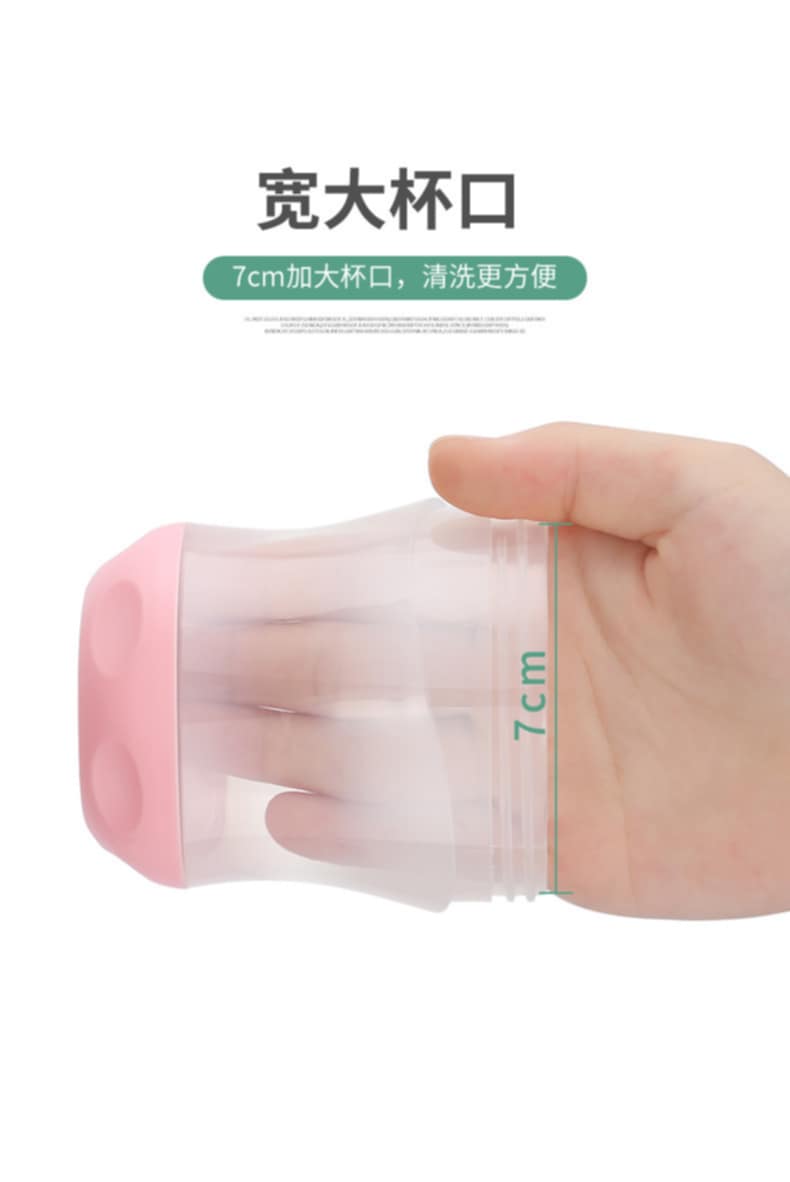 Picture of Safe and Drop Resistant Baby Bottle Set Portable Multi-functional Baby Bottle with Milk Powder Storage Baby