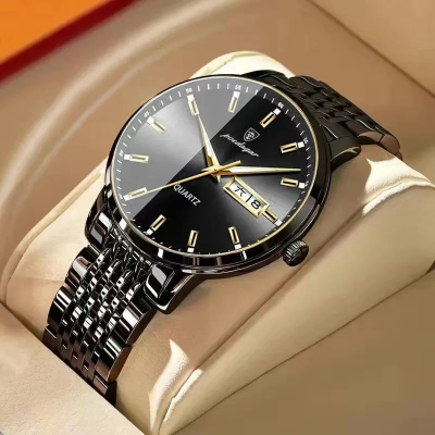 Picture of POEDAGAR 826 Top Brand Watch Men Stainless Steel Business Date Clock Waterproof Watch