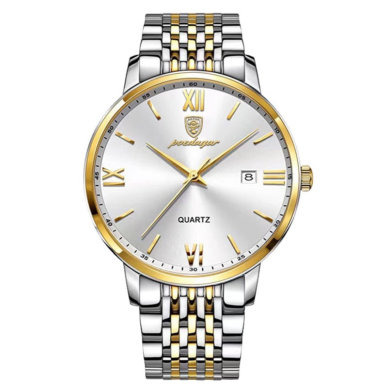 Picture of POEDAGAR 826 Top Brand Watch Men Stainless Steel Business Date Clock Waterproof Watch