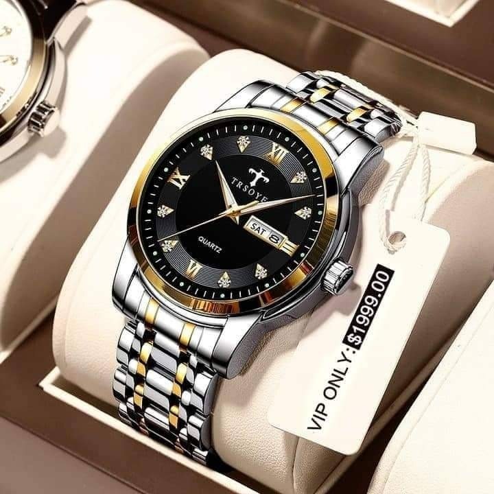 Picture of Trsoye TRS 838 Mens Watch Waterproof Fashion Watch Black & Silver