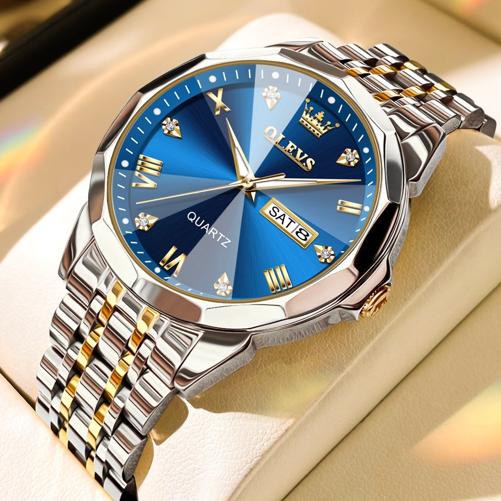 Picture of Fashion New Quartz Watch Steel Strap Dual Calendar Men's Watch