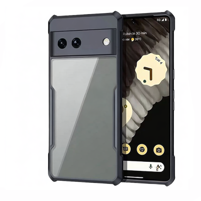 Picture of Xundd Back Cover for Google Pixel 7A Transparent Hybrid Hard PC Back Bumper