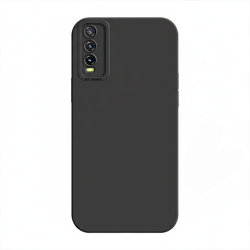 Picture of Olige Liquid Silicone Case for Vivo Y20, Y20i, Y20s, Y12s, Y12A Shockproof Matte Soft Phone Cover with Camera Protection