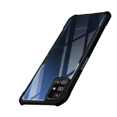 Picture of Xundd Back Cover for Samsung Galaxy M51 Transparent Hybrid Hard PC Back Bumper back casse