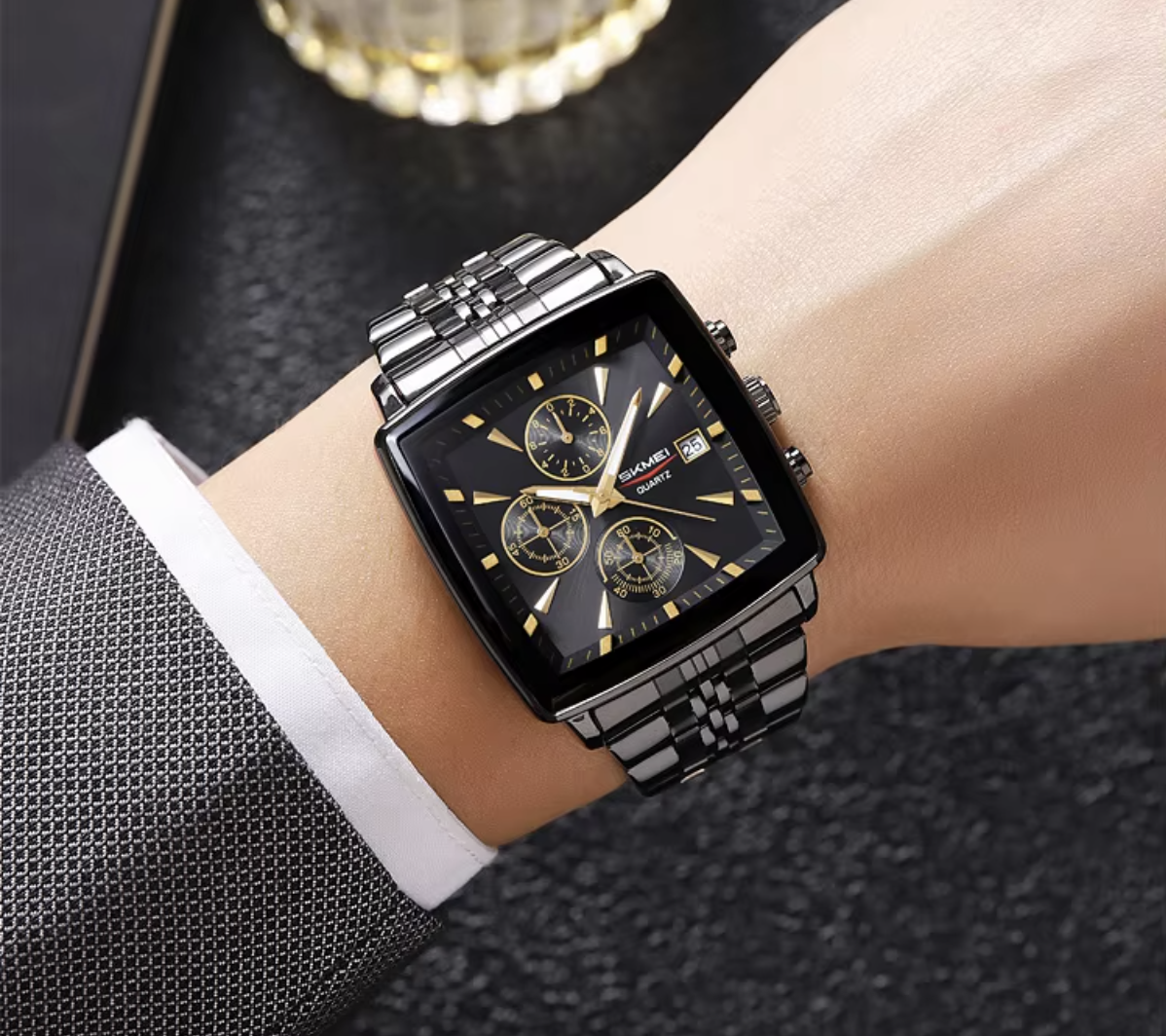Picture of SKMEI 9331 Black Luxury Chronograph Watch