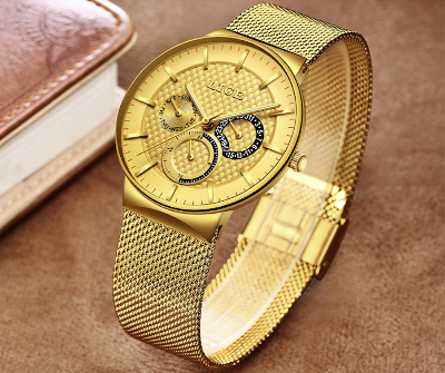 Picture of LIGE 9836 Golden Men's Watches Luxury Fashion Quartz for Watch