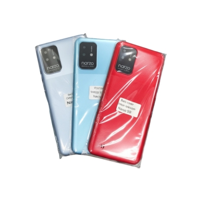 Picture of For Realme Narzo 50i Phone Battery Back Cover Backshell Glass Battery Rear Case Phone Battery Back Cover Backshell Glass Battery Rear Case - Phone Back Cover - মোবাইল ফোন - Phone
