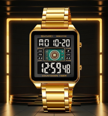 Picture of SKMEI 2136 Digital Watch Sports Electronic Display Stainless Steel Watch