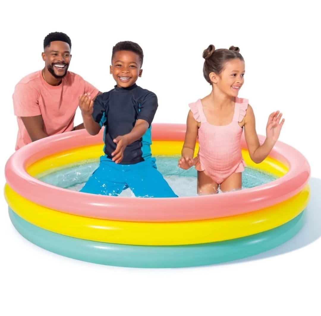 Picture of Baby Swimming Pool intex baby bathtub big size-1.47 x 33cm I 58* x 13* - Multicolor