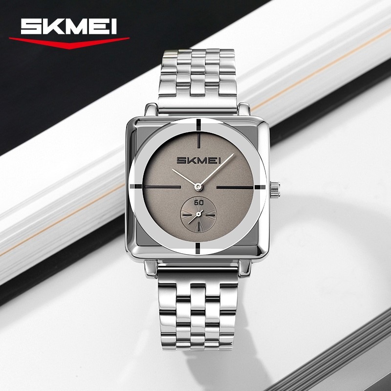 Picture of Skmei 2413 Silver New Square Men Gold Quartz Watches