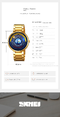 Picture of Skmei Men Quartz Watch Trend Cool Fashion Personal Watch Men's Watch
