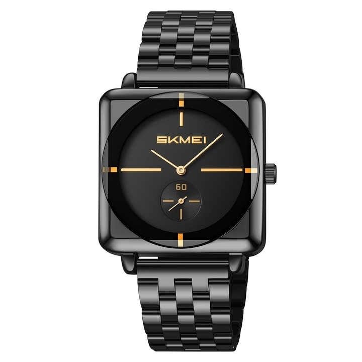 Picture of Skmei 2413 Black New Square Men Gold Quartz Watches