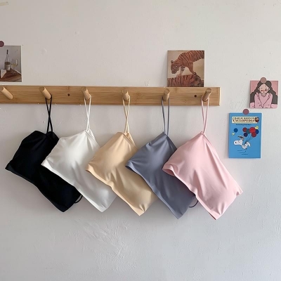 Picture of Slim Strap Padded Bra Body Shaped Pad Removable