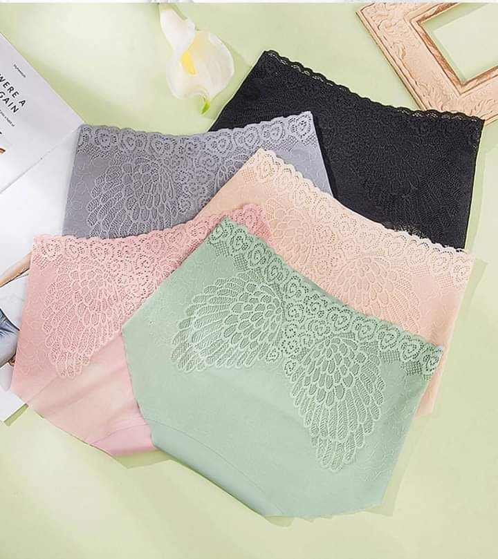 Picture of Stylish panty silk and net fashionable underwear comfortable panty