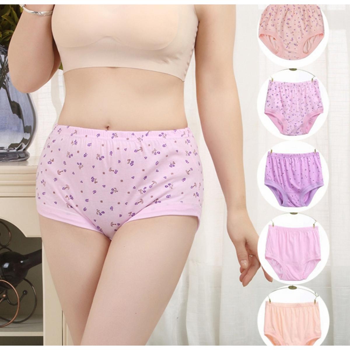 Picture of 3 pieces Printed cotton comfortable panty