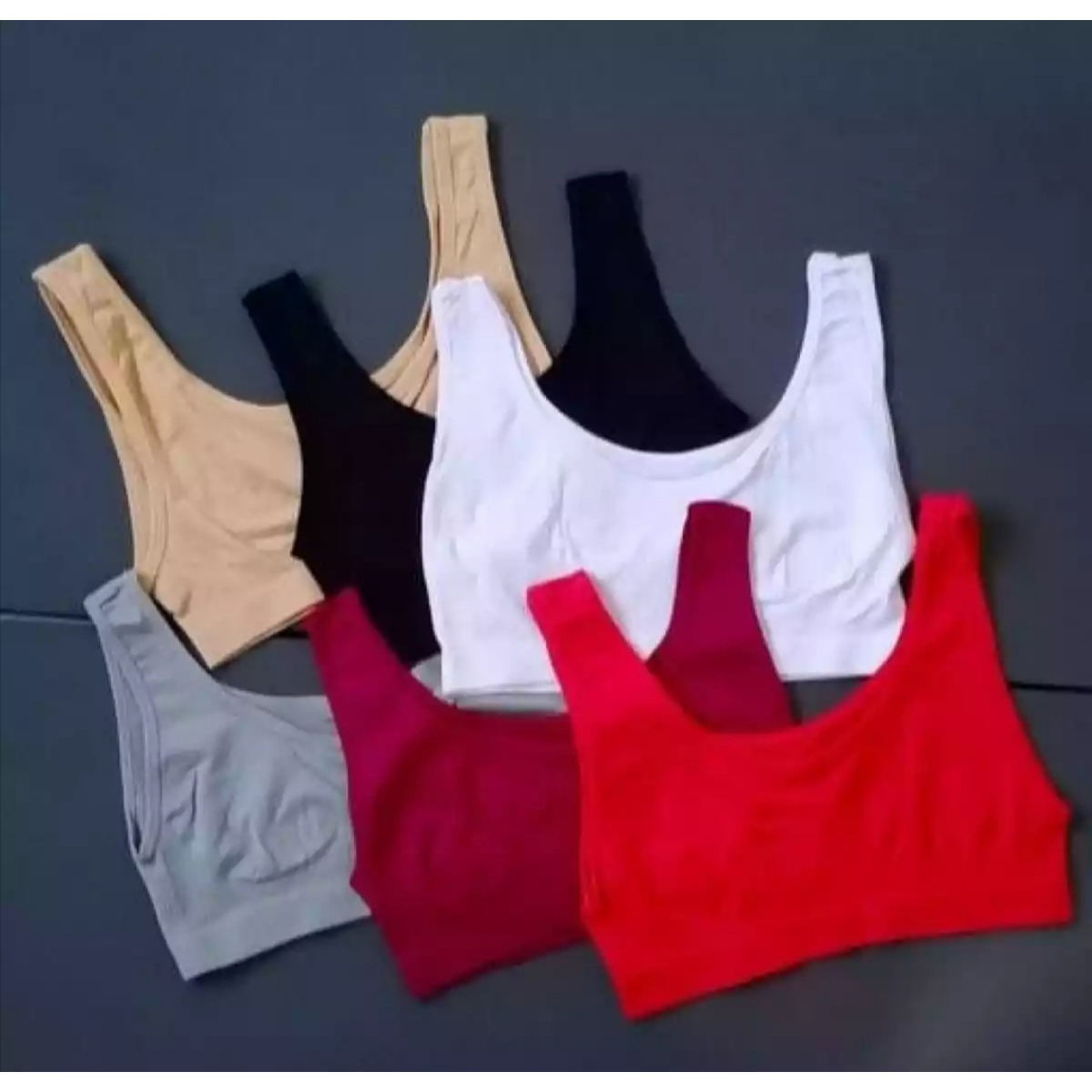 Picture of 2 piece cotton sports bra for girls and   women full coverage bra comfortable bra - Bra