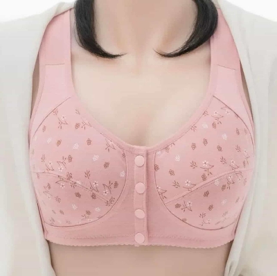 Picture of Printed Bra Maternity Bra Front Button Bra Silk Bra Comfortable Bra Ladies' Undergarments - Bra