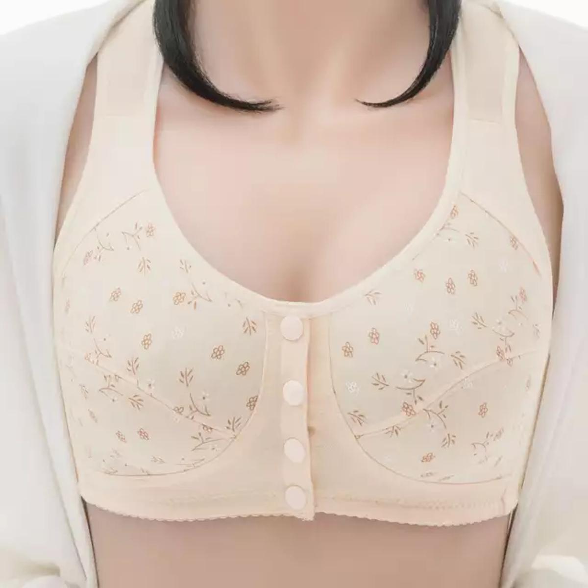 Picture of printed maternuty bra front button bra cotton bra comfortable bra womens wear bra - Bra
