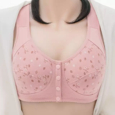 Picture of printed maternuty bra front button bra cotton bra comfortable bra womens wear bra - Bra