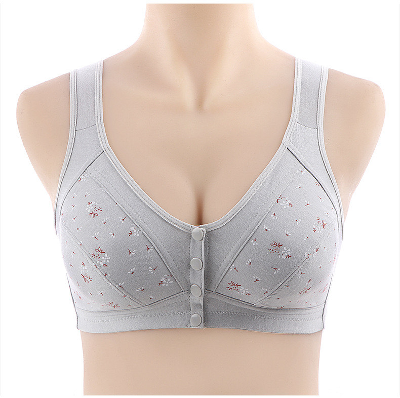 Picture of printed bra maternity bra front button bra cotton bra comfortable bra womens wear bra - Bra