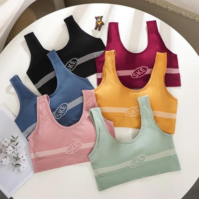 Picture of New Sports  beautiful back sexy sports wrap vest breatheble support  ladies sexy seamless underwater tube top jim training bra