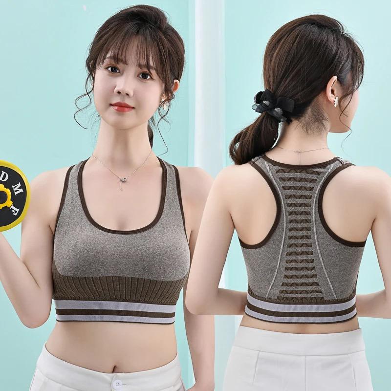 Picture of New Sports  beautiful back sexy sports wrap vest breatheble support  ladies sexy seamless underwater tube top jim training bra