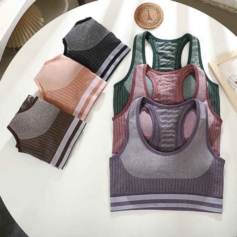 Picture of New Sports  beautiful back sexy sports wrap vest breatheble suppot  ladies sexy seamless underwater tube top jim training bra