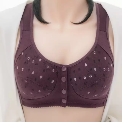 Picture of printed bra maternity bra front button bra cotton bra comfortable bra womens wear bra - Bra