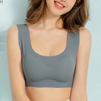 Picture of Ice silk padded  bra slim fit body shaper bra breatheble bra comfortable pushup bra