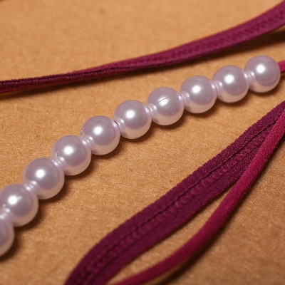 Picture of Women butterfly pearl lingerie pant Sexy transparent see through G-string underwear attractive Fun underwear