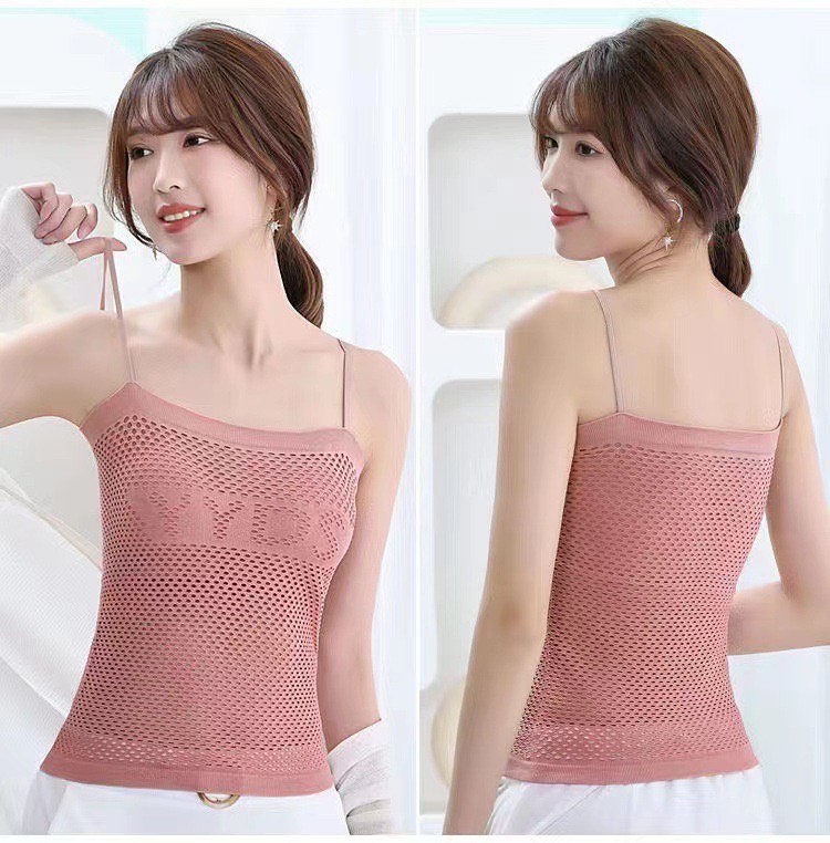 Picture of Summer thin lace camisole inner tube top bottom breathable vest student beautiful back wrapped chest anti-slip bra female