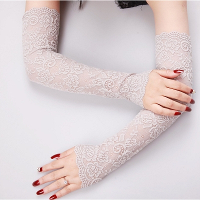 Picture of Summer Sunscreen Ice Lace Sleeve Uv Shielding Lace Arm Sleeve For Women