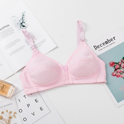 Picture of light padded Women Wide Shoulder Strap Underwear Plus Size Bralette Seamless Wireless Bra