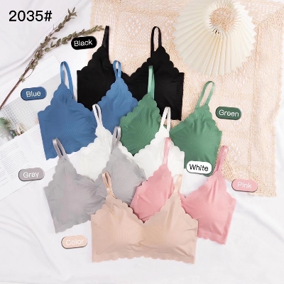 Picture of Women Comfortable Wire-Free Lace Push-Up Seamless Breathable Bra