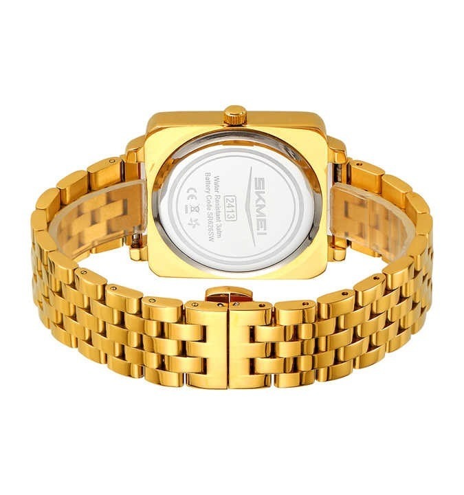 Picture of Skmei 2413 New Square Men Gold Quartz Watches
