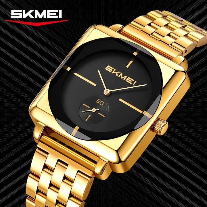 Picture of Skmei 2413 New Square Men Gold Quartz Watches