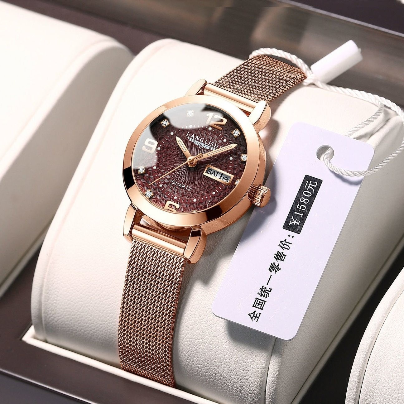 Picture of Ladies Watches Women Quartz Wristwatch Watchproof Reloj Mujer