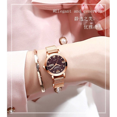 Picture of Ladies Watches Women Quartz Wristwatch Watchproof Reloj Mujer