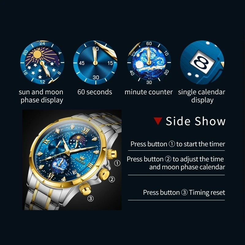 Picture of OLEVS 9807 Men's Watches Original Quartz Watch